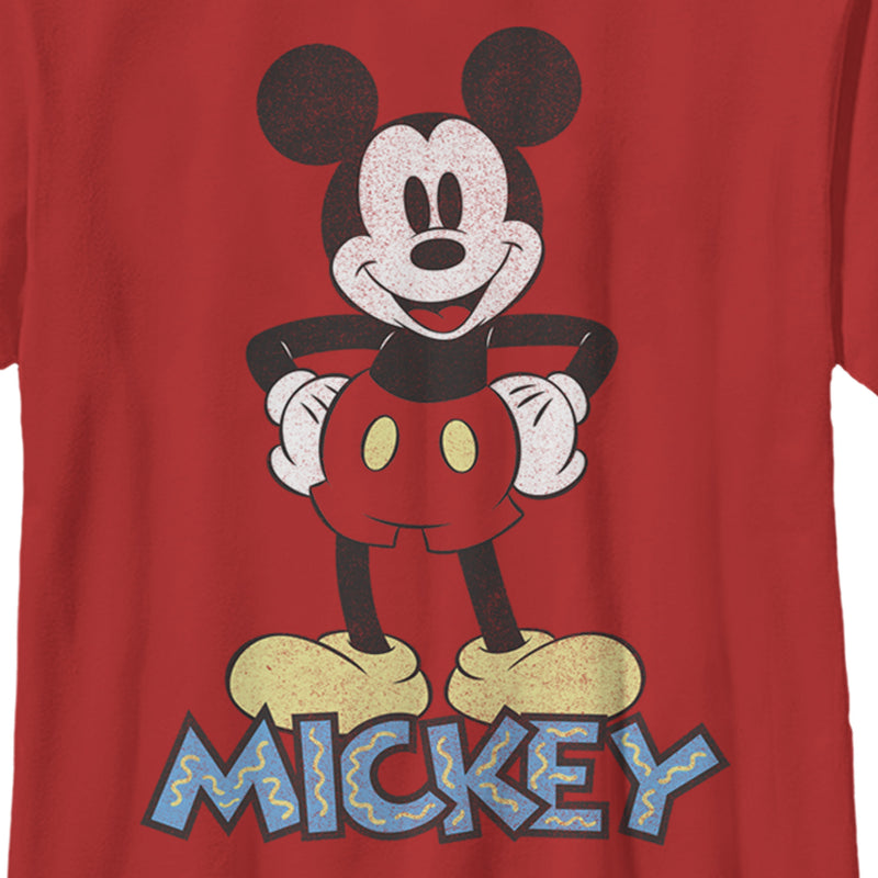 Boy's Mickey & Friends Distressed '90s T-Shirt