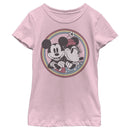 Girl's Mickey & Friends Retro Mickey and Minnie T-Shirt