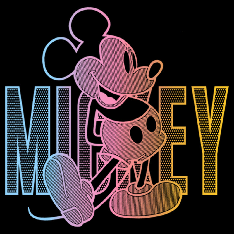 Boy's Mickey & Friends Mickey Neon Gradient T-Shirt