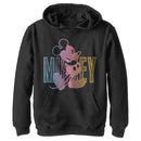 Boy's Mickey & Friends Mickey Neon Gradient Pull Over Hoodie