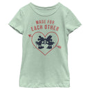 Girl's Mickey & Friends Mickey and Minnie Made For Each Other T-Shirt