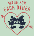 Girl's Mickey & Friends Mickey and Minnie Made For Each Other T-Shirt