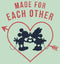 Girl's Mickey & Friends Mickey and Minnie Made For Each Other T-Shirt