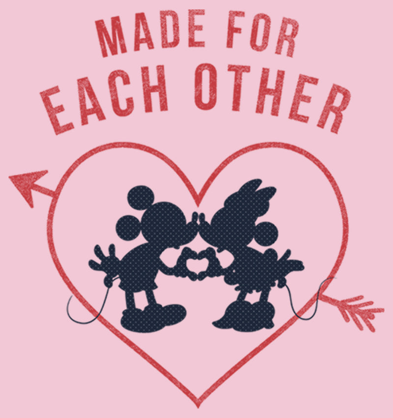 Girl's Mickey & Friends Mickey and Minnie Made For Each Other T-Shirt