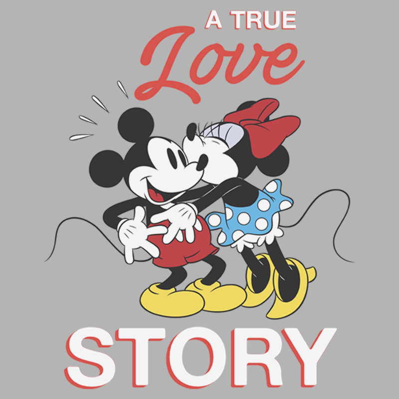 Men's Mickey & Friends True Love Story Pull Over Hoodie