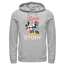 Men's Mickey & Friends True Love Story Pull Over Hoodie