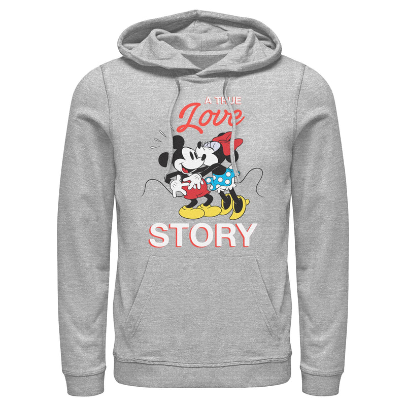 Men's Mickey & Friends True Love Story Pull Over Hoodie