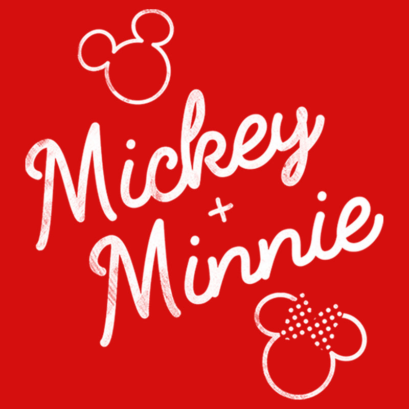 Girl's Mickey & Friends Mickey and Minnie Retro Signatures T-Shirt