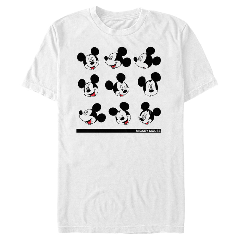 Men's Mickey & Friends Facial Expressions T-Shirt