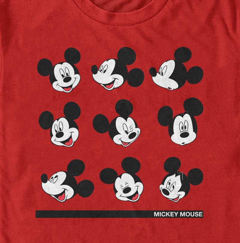 Men's Mickey & Friends Facial Expressions T-Shirt