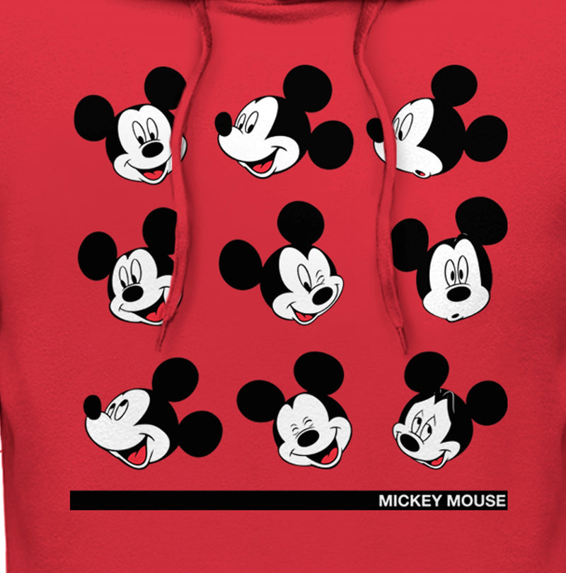 Men's Mickey & Friends Facial Expressions Pull Over Hoodie