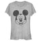 Junior's Mickey & Friends Big Smiling Mickey Mouse Face T-Shirt