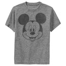 Boy's Mickey & Friends Mickey Mouse Face Distressed Performance Tee