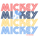 Girl's Mickey & Friends Mickey Retro Name Stack T-Shirt