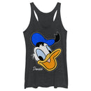 Women's Mickey & Friends Donald Duck Big Face Racerback Tank Top