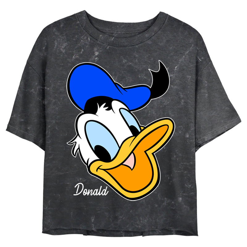 Junior's Mickey & Friends Donald Duck Big Face T-Shirt