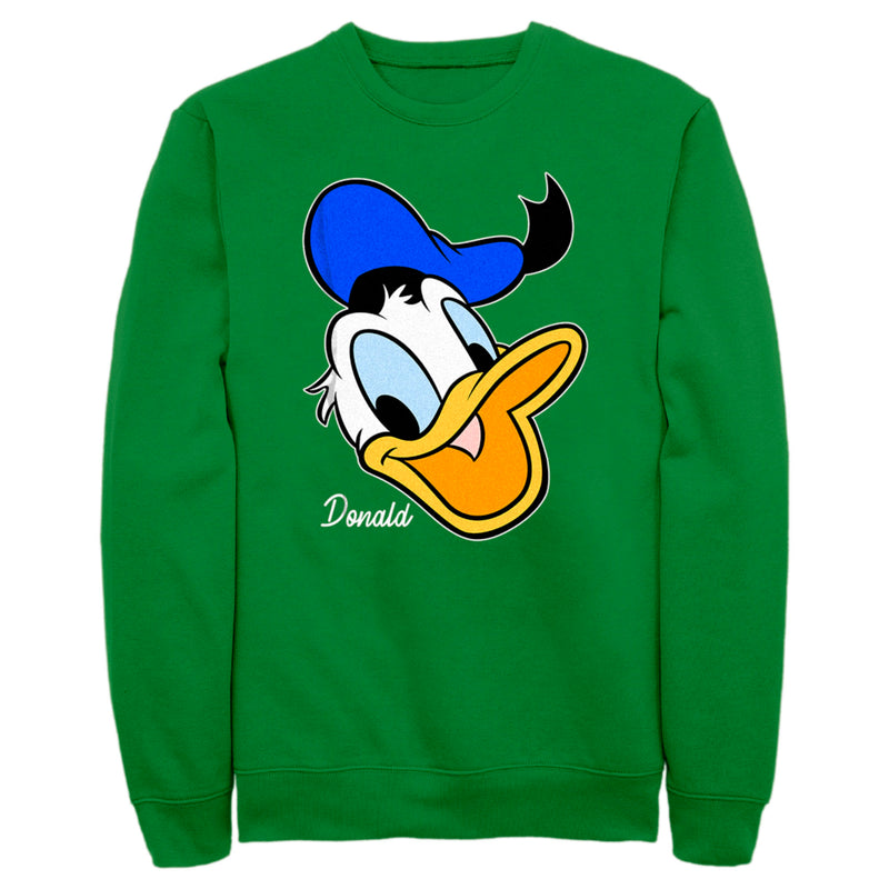 Men's Mickey & Friends Donald Duck Big Face Sweatshirt