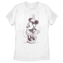 Women's Mickey & Friends Minnie Mouse Vintage Sketch T-Shirt