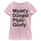 Girl's Mickey & Friends Mickey Donald Pluto Goofy T-Shirt