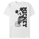 Men's Mickey & Friends Black and White Mickey Mouse T-Shirt