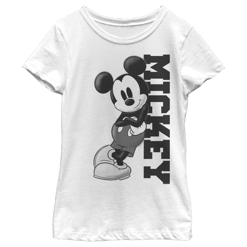 Girl's Mickey & Friends Mickey Lean T-Shirt