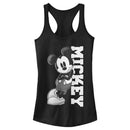 Junior's Mickey & Friends Retro Leaning Racerback Tank Top