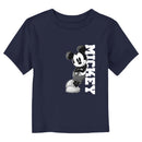 Toddler's Mickey & Friends Monochrome Mickey Lean T-Shirt