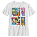 Boy's Mickey & Friends Colorful Character Panels T-Shirt