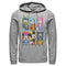 Men's Mickey & Friends Colorful Character Panels Pull Over Hoodie