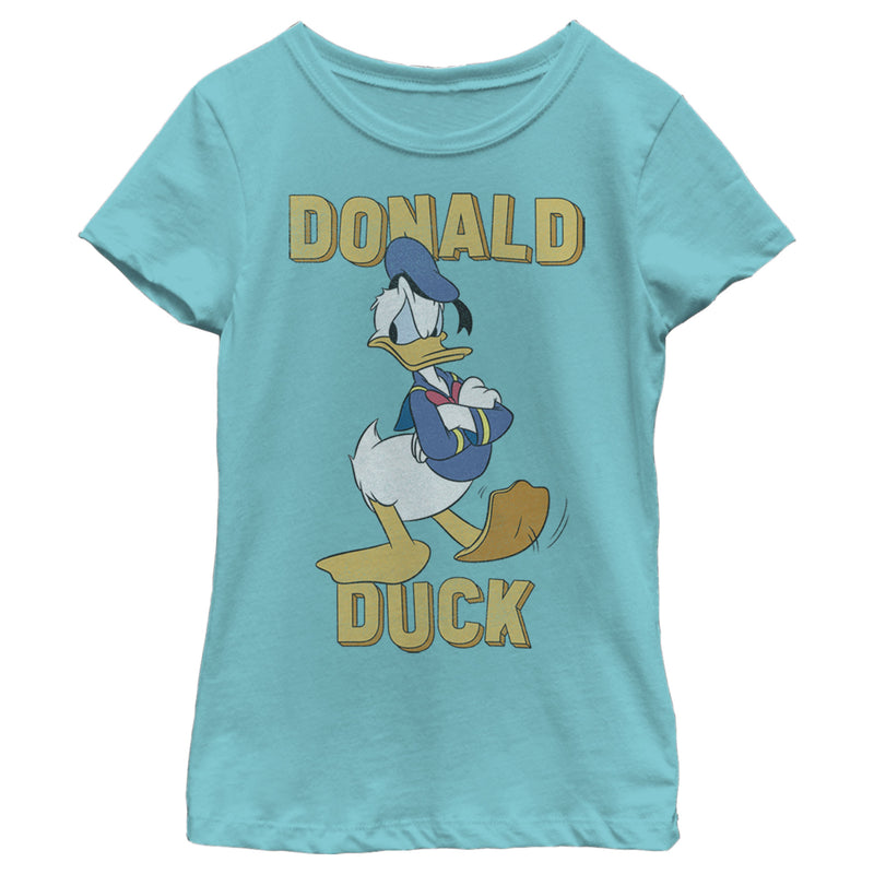 Girl's Mickey & Friends Donald Duck Grumpy T-Shirt