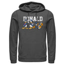 Men's Mickey & Friends Donald Duck Poses Pull Over Hoodie
