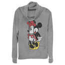 Junior's Mickey & Friends Retro Minnie Cowl Neck Sweatshirt