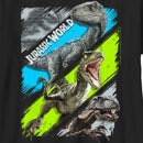 Boy's Jurassic World T. rex and Velociraptors Panels T-Shirt