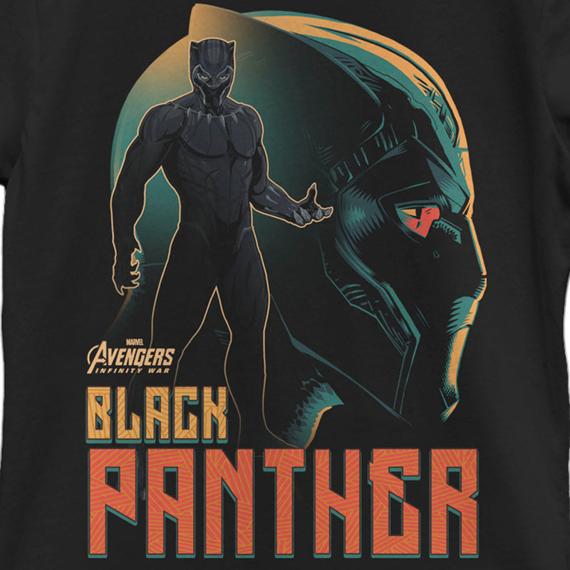 Girl's Marvel Avengers: Infinity War Black Panther Portrait T-Shirt
