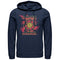 Men's Marvel Captain Marvel Star Symbol Swirl Pull Over Hoodie