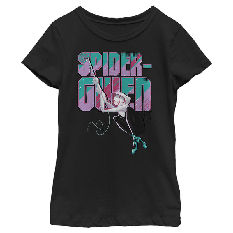 Girl's Marvel Spider-Man Spiderverse Spider-Gwen Swing T-Shirt