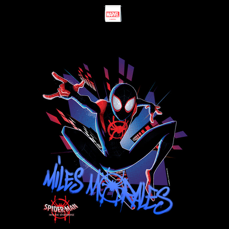 Boy's Marvel Spider-Man: Into the Spider-Verse Miles Graffiti T-Shirt