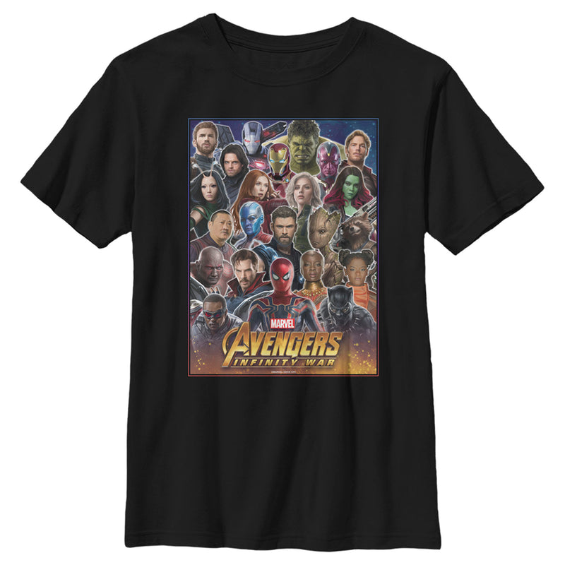 Boy's Marvel Avengers: Infinity War Hero Collage T-Shirt