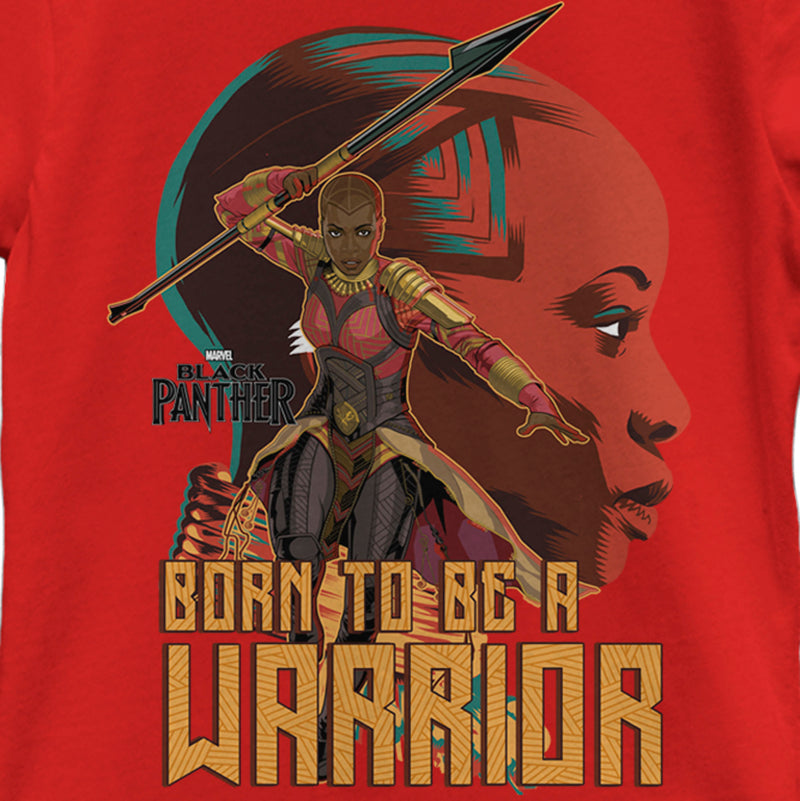 Girl's Marvel Black Panther Okoye Born to be a Warrior T-Shirt