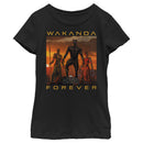 Girl's Marvel Black Panther 2018 Wakanda Forever T-Shirt