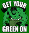 Men's Marvel St. Patrick's Day Hulk Green On T-Shirt