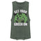 Junior's Marvel St. Patrick's Day Hulk Green On Festival Muscle Tee