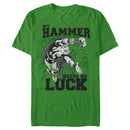 Men's Marvel St. Patrick's Day Thor My Hammer Needs No Luck T-Shirt