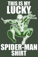 Junior's Marvel St. Patrick's Day Spider-Man Lucky Festival Muscle Tee