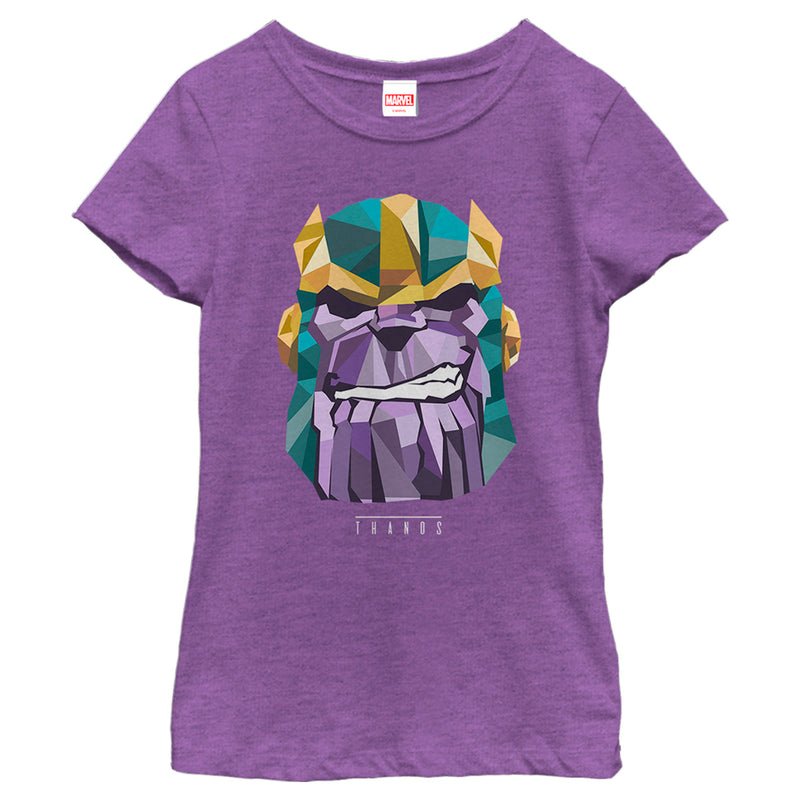Girl's Marvel Geometric Thanos T-Shirt