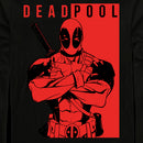 Men's Marvel Deadpool Duotone Art Long Sleeve Shirt