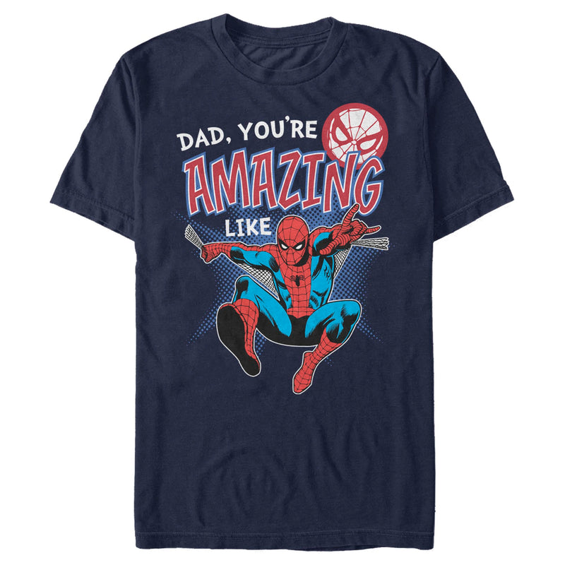 Men's Marvel Spider-Man Dad You're Amazing T-Shirt