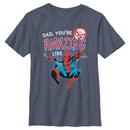 Boy's Marvel Dad You're Amazing Like Spider-Man T-Shirt