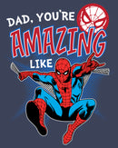 Boy's Marvel Dad You're Amazing Like Spider-Man T-Shirt