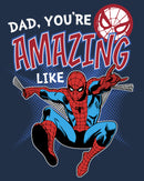 Men's Marvel Dad You're Amazing Like Spider-Man Long Sleeve Shirt